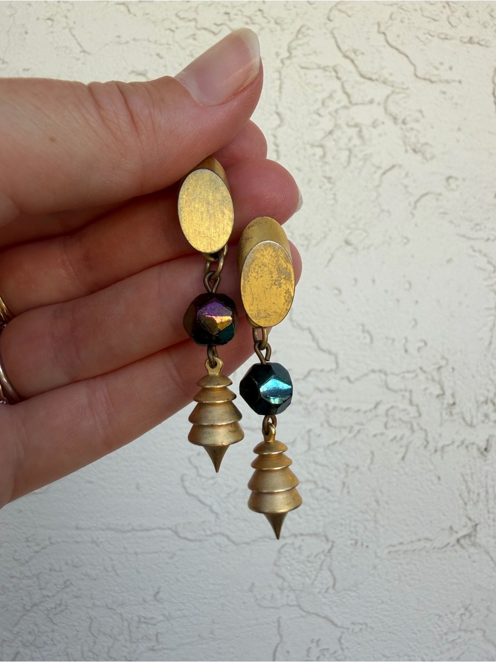 Vintage gold earrings